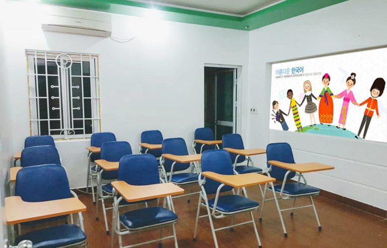 Phòng học tiếng Hàn của trung tâm Phòng học tiếng Hàn của trung tâm