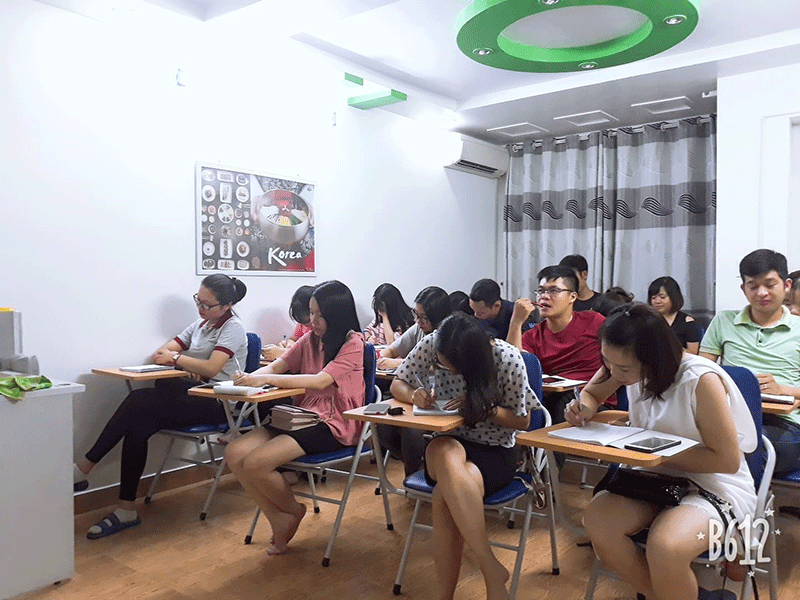 Lớp tiếng Hàn sơ cấp 1 ca tối khai giảng ngày 23/7/2018