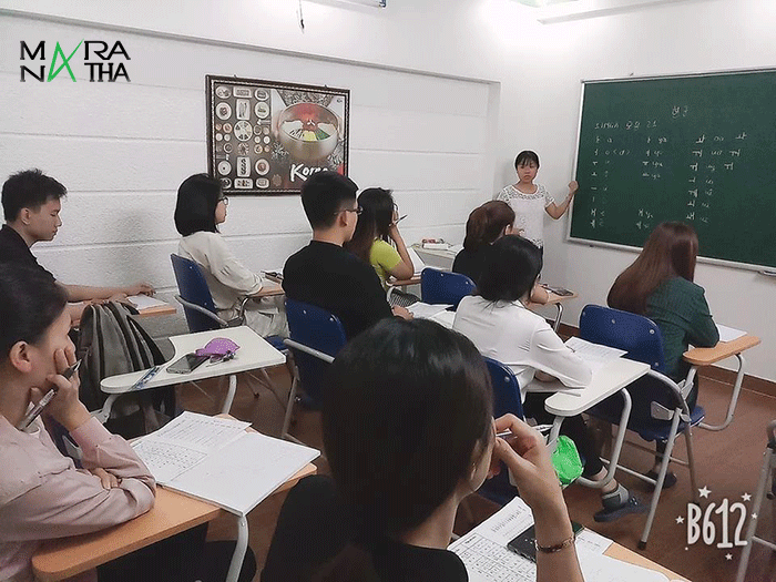 Lớp tiếng Hàn tại trung tâm Maranatha