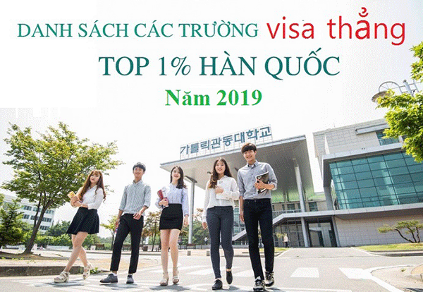 Các trường visa thẳng 2019