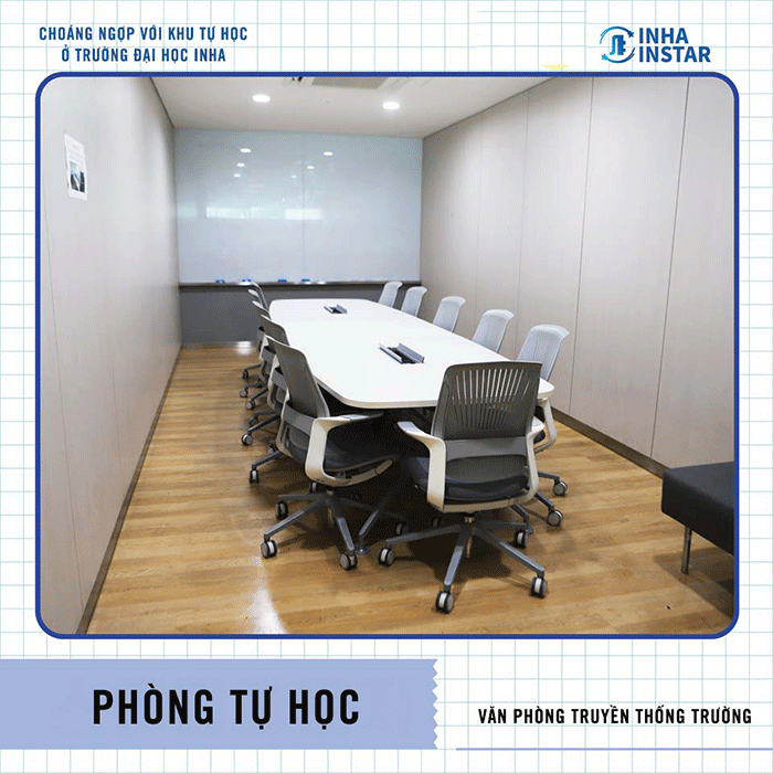 khu tự học đại học Inha