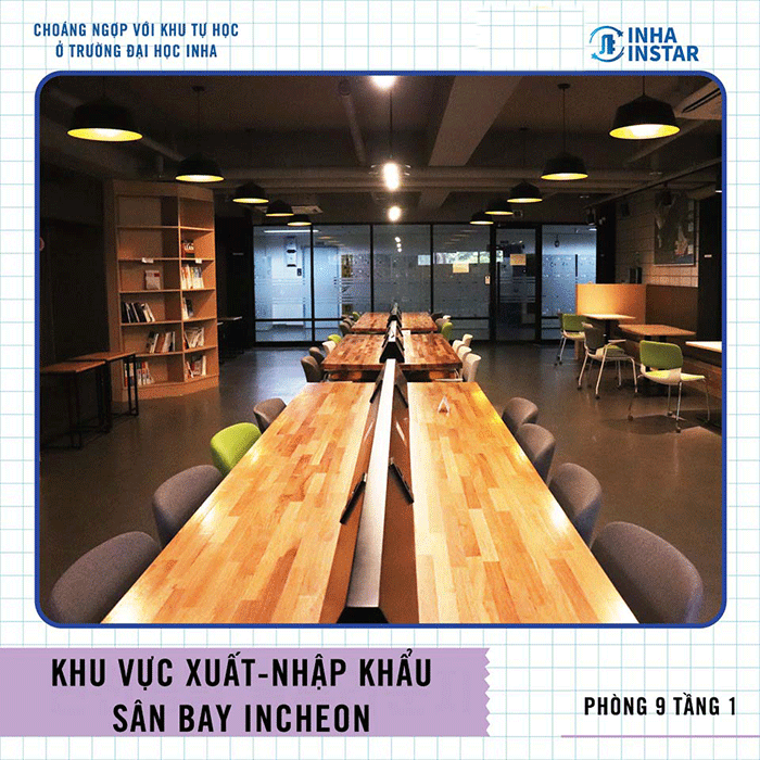 khu tự học đại học Inha