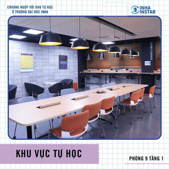 khu tự học đại học Inha