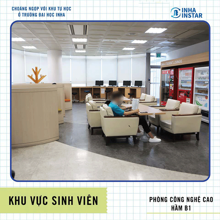 khu tự học đại học Inha